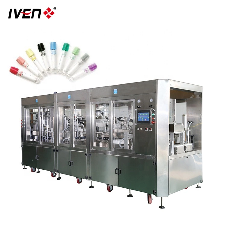 Vacuum Blood Collection Tube Filling Capping Sealing Assembly Machine /Medical Equipment