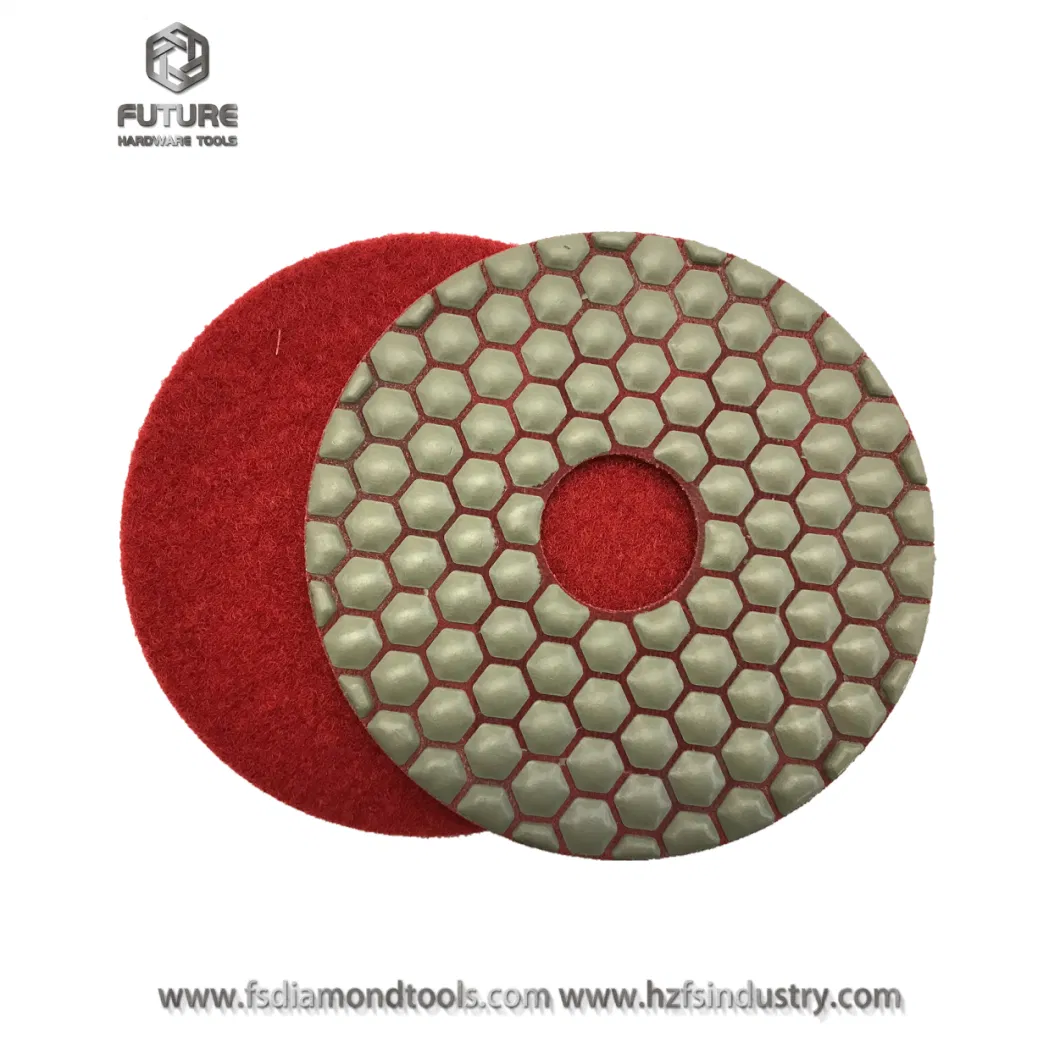 Concrete Resin Diamond Floor Polishing Pad Grinding Tools 3&quot;/4&quot; 3mm Thickness
