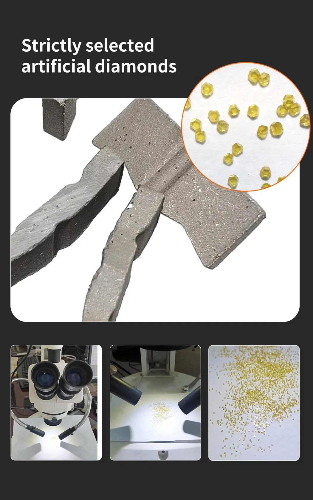China Factory Long Lifespan Diamond Saw Blade Wall Saw Hole Saw Core Drill Bit Segments for Hard Granite Diamond Cutter