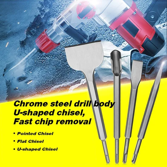 SDS Max Electric Hammer Drill Groove Chisel for Cutting Narrow Channels Into Concrete