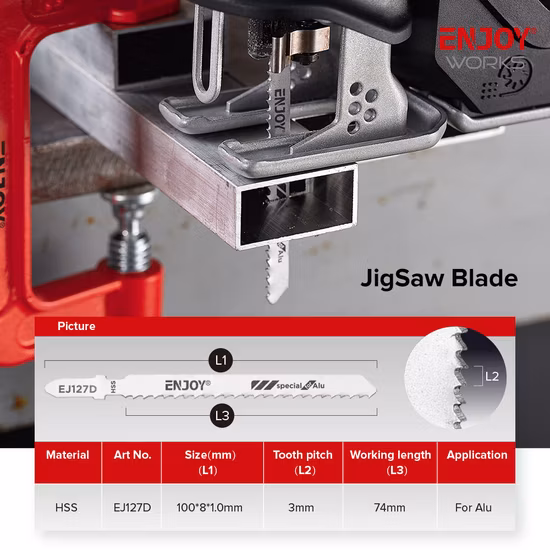 High Quality Jigsaw Blade for Metal Jigsaw Blade for Wood Jigsaw Blade for Plastic